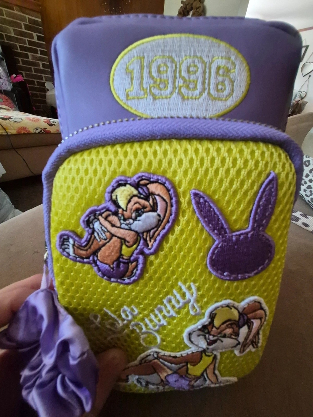 Loungefly Lola Bunny Patch Crossbody Bag